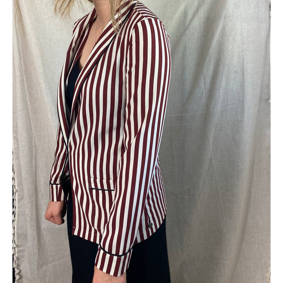 Scotch & Soda Maison Scotch So Cabana Striped Pajama Blazer Size 1 - Picture 12 of 12